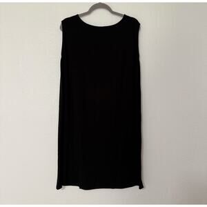Eileen Fisher Women's Black Sleeveless Soft Stretch Dress Size XL
